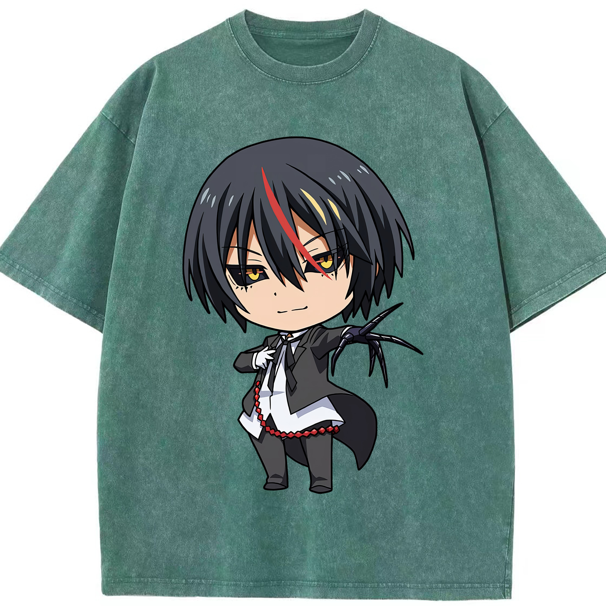 （画像用） 転スラ Regarding Reincarnated to Slime 綿100% ヴィンテージ風 半袖Tシャツ（フロントプリント）